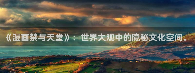 omofuns：《漫画禁与天堂》：世界大观中的隐秘文化空间。